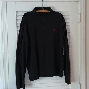 Ralph Lauren Polo Black 1/4 Zip Size XL